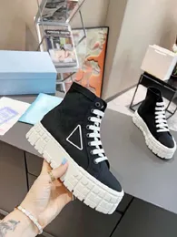 Sports Shoes Designer Womens Luxury Classic Casual Shoes Retro Low-Top Leather Lining High-Top Lace-up Thick Rylon Gabardine Sports Shoes