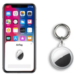 Transparenta Airtag Trackers Case Loop Soft TPU Silikon Skydd Cases Anti-Lost Device Finder Keychain Tracker Protect Cover DHL