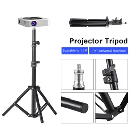 Other Projector Accessories Tripod Stand Universal Bracket Portable Aluminum Alloy Interface Adjustable Height for 230316