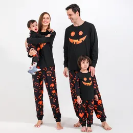 Family Matching Outfits Family Matching Pajamas Suit Halloween Girls Boy Mom Dad Clothes Father Mother Son Daughter Clothes Suit T-shirtPants Halloween 230316