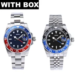 Designer horloges heren Watch GMT luxe horloges Luminous Sapphire AAA 2813 Automatische mechanische beweging 41 mm polshorloge vouwgevel U1 Montre de Luxe Jason007