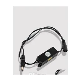 Outros acessórios de iluminação 5.5x2.1mm plug plug feminino dc matic mini tira de led de led pir sensor de movimento 12v interruptor para tiras d dhlha