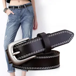 Gürtel Ladies Retro Belt mit Denim Fashion Casual Vielseitiger Trend Pin Buckle Frauen High-End-Design Fraubelts