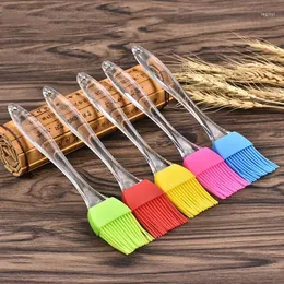 Baking Tools Transparent Handle Silicone Bread Basting Brush BBQ DIY Kitchen Cooking High Temperature And Easy To Clean