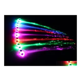 ノベルティ照明LEDヘアブレードクリップヘアピンMticolor Flash Light Birthday Neon Dance Celebration Suppties for Halloween Party Chris Dhwjm