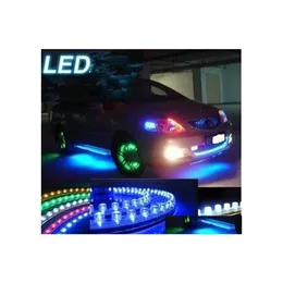 Paski LED 300 szt. Pasek ciężarówki samochodowej Lekki DIY elastyczny biały/żółty/zielony/czerwony/niebieski 24 cm 24LLD 48 cm 48leds 72 cm 72 96 cm 96 LED 120cm DH5WR