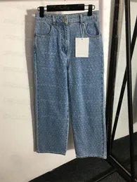 Luksusowe damskie spodnie dżinsowe Projektant jeansów z wysokim stanem Urocza dziewczyna Lady Jeans