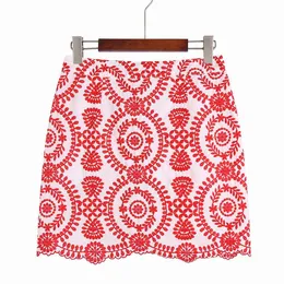 Women's Two Piece Pants Women Short Skirt and Shirt Summer Fashion Stylish Embroidery Mini Bottom Wears Casual Blouse Modern Girl Set Clothing 230316