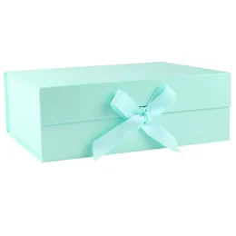 Confezione regalo Confezione regalo con coperchio Confezione regalo Bowknot Confezione regalo rettangolare magnetica Scatola decorativa per confezioni regalo di compleanno Verde 230316