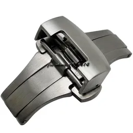 Jawoder Watch Band 20mm 22mm 새로운 고품질 브러시 스테인리스 스틸 시계 배포 CLASP 스트랩 벨트 버클 L233T