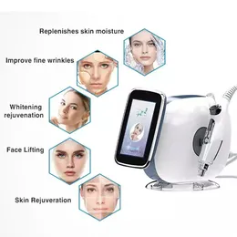 ポータブルマイクロニードル分数RFマシンなしNeedle Mesotherapy Meso Gun Skin Rejuvenation Wrinkle除去フェイスリフティング