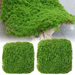 Dekorativa blommor Moss Skin Block Flocking Ornaments Soft Landscaping Rockery Turf Lawn Hair Stone Simulation 2023