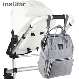 Сумки для подгузников островная бренда с подгузником сумки для рюкзака мумия большая коляска коляска мама детская многофункциональная водонепроницаем