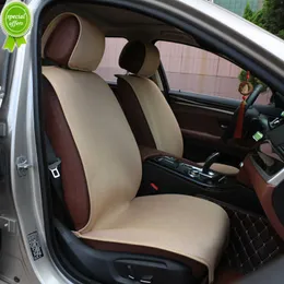 Ny sommarfront bilstol kudde linmätet främre bakstödmätet tyget andningsmattskydd för biltillbehör interiör