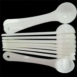 1G Professional Plastic 1 Gram Scoops Spoons For Food Milk Washing Powder Medcine White Measuring Spoons RRA