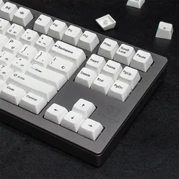 GMKミニマリストホワイト126キーMDAプロファイルPBT KEYCAP DYE-SUB機械キーボードの日本のカスタムパーソナリティキーキャップ61/64