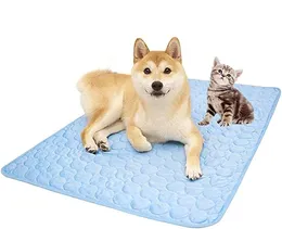 Hundkylningsmatta kylplatta sommar husdjurssäng för hundar katter kennel pad andas husdjur självkylande filt hund låda sömnmatta maskin tvätt/handtvätt
