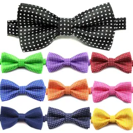 Bow Ties Children Tie Tide Baby Kids Polka Dot Cool Boys Adjustable Butterfly Wedding Party Bowtie Tuxedo Neck Black Red