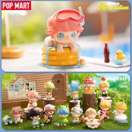 Blind Box Pop Mart Dimoo Pet Vacation Series Mystery Box 1PC/12p Collectible Cute Blind Box Kawaii Toy Figires Birthday Present 230316