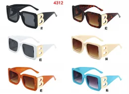 4312 Toptan Tasarımcı Güneş Gözlüğü Orijinal Gözlük Plaj Dış Mekan Shades PC Çerçevesi Moda Klasik Bayan Aynalar Kadınlar Ve Erkekler için Koruma Güneş Gözlükleri Hediyeler