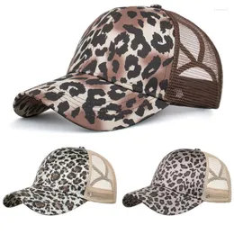 Visors Hop Sun Leopard Women Adjustable Hat Cap Print Men Hip Unisex Baseball Mesh Visor With Ear Car Clip On MirrorVisors Pros22