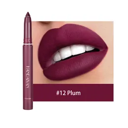 قلم أحمر الشفاه لا يتلاشى بسهولة ولا تلمس كوب Lipliner Matte Dual Dust Lip Mloss