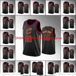 stitched custom 75th Anniversary Men Basketball Jerseys Collin Sexton Andre Drummond Kevin Love Darius Garland Statement