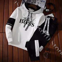 Männer Trainingsanzüge Luxus Marke Sweatshirt Set Hoodies Jogginghose Trainingsanzug 2 Stück Outfits Jogger Sport Anzug Männliche Pullover Streetwear Kleidung 230317