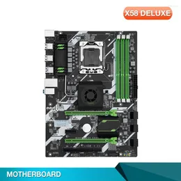 Placas -mãe para Huananzhi x58 Deluxe placa -mãe LGA 1366 DDR3 1066 48 GB ATX placa principal