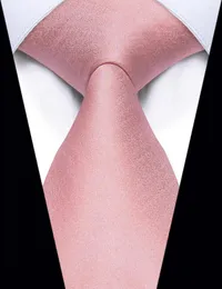 Bow Ties 8.5 Cm Solid Pink Luxury Silk Men's Necktie Fashion Wedding Business Party Shirt Accessory Causal Tie For Man Gravatas Para