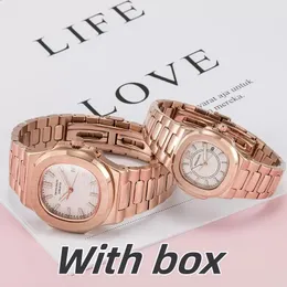 Relógio masculino automático relógio feminino vestido todo aço inoxidável safira à prova dwaterproof água brilho relógio u1 casal relógio montre de luxe