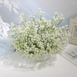 Dekorativa blommor 1st Gipsophila Artificial Flower White Baby Breath Plastic Bouquet For Home Diy Wedding Party Decoration