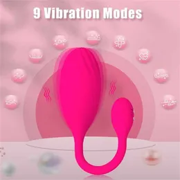 Massaggiatore per adulti Controllo app Vibratori per uova per donne Indossabile Vibrazione Punto G Dildo Vaginale Palla Kegel Vibratore Telefono Giocattoli sessuali a distanza Femme