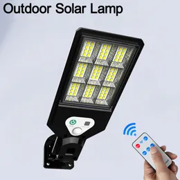 Solar Street Light Outdoor مع Motion Sensor Dusk Solar Flood Lights IP66 مقاوم للماء LED Security Light Parking Watret Street Courball Court Crestech168