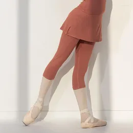 Stage desgaste 4 cores calça de dança de balé ginástica feminina traje de traje de bailarina de ioga roupas de dança clássica jl4729