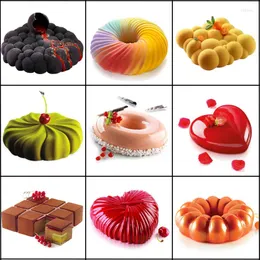 Baking Moulds 32 Design Silicone Mold Cake Mousse Forms Pan Heart Bubble Cloud Shaped Silicon Soap Chocolate Decoration Tool