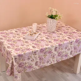 Tala de mesa pequena Toonia de mesa floral pequena fresca rosa Floral Praça à prova d'água/Restaurante retangular Decoração de festa de cafeteria