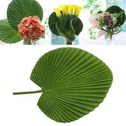 Decorative Flowers PU Artificial Fan Leaf Palm DIY Green Plant Banana Grass Wedding Party Home Decoration