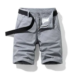 Męskie spodenki Pure Cotton Summer Mens Cargo Shorts Boys Nieprzyjemna kieszonkowa streetwear plus męskie bermuda szorty niebieskie zielone Z092 G230316