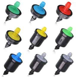 Watering Equipments 10-15PCS 4/8/10/20/30/40/50/60L Pressure Compensating Emitter Self Cleaning Drip Irrigation Water Regulator Mini Inline