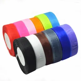 Jewelry Pouches Dacron Organza Tape Ribbon Gift Packaging DIY Red 2.5cm Clothing Accessories Webbing