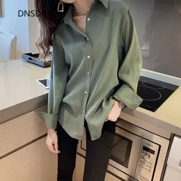 Kadınlar bluz gömlekleri rahat şık bayanlar üst beyaz yaka yakalı tatlı ofis gömlek ol chiffon bluz kadınlar zarif gevşek alt gömlekler blusas mujer 230317