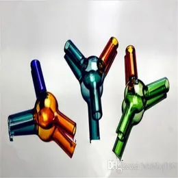 New Double flying color ball Wholesale bongs Oil Burner Pipes Water Pipes Glass Pipe Oil Rigs Smoking,