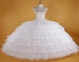 Weiß Neue 6 Hoops Petticoats für Hochzeitskleid Plus Size Flauschige Quinceanera-Kleider Zubehör Unterrock Krinoline Pettycoat Hoop Ski2446486
