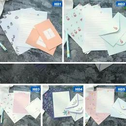 Geschenkpapier-Umschläge-Set, Briefschreib-Dekor, hübsches kleines frisches Duft-Umschlag-Set, Briefpapier, Schulbedarf, Geschenk