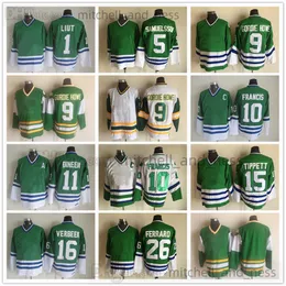 فيلم خمر الهوكي جيرسي Retro CCM التطريز 11 Kevin Dineen 9 Gordie Howe 10 Ron Francis 1 Mike Liut 5 Ulf Samuelsson 15 Dave Tippett 16 Patrick Verbeek Jerseys