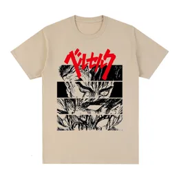 Erkekler Tişörtler Berserk Gömlek Bağırsaklar Kılıç Malları Japon Manga -shirt Pamuk Erkek Gömlek EE Shir Bayan Ops Unisex 230317