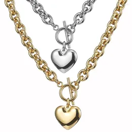 Łańcuchy kobiety srebrne złoto kolorowe serce wisiork naszyjnik