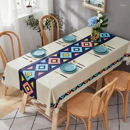 Masa bezi Nordic Style Mutfak Yemek Odası Dikdörtgen masa örtüsü önleyici kahve nape de tapete