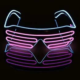Dekoracja imprezy kolory nowatorskie okulary LED oświetlić odcienie migające świetliste entuzjastyczne zajęcia nocne dekoracja urodzin